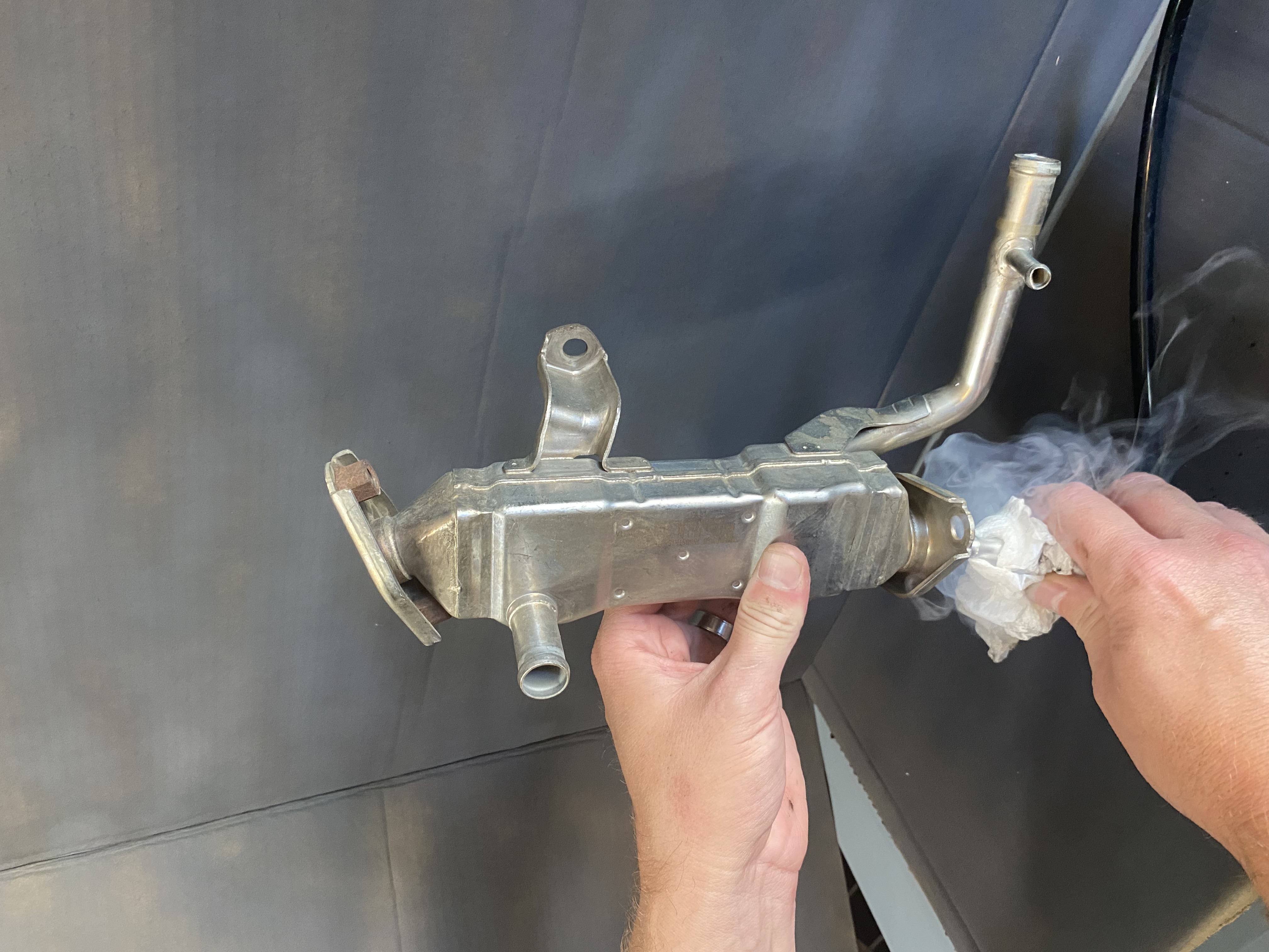 Clogged EGR cooler